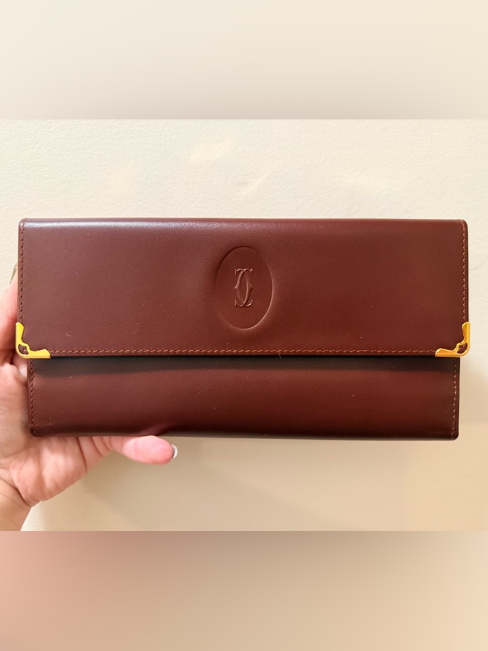 *RARE* Authentic Cartier Long Kiss-lock Wallet w/ box!